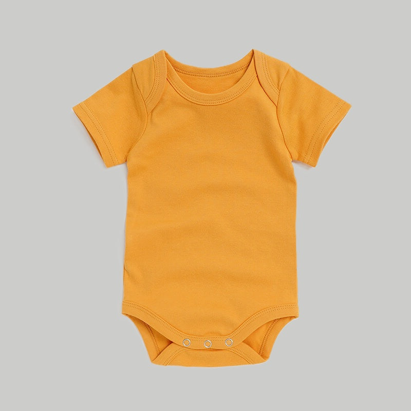 Short Sleeve Onesie - Mango